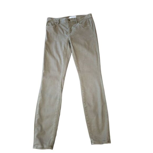 Loft Pants Women Sz‎ 26 / 2 Khaki Green Straight Leg Workwear - Picture 2 of 6
